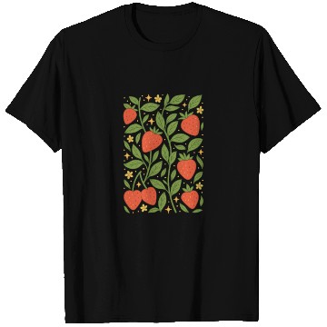 Discover Strawberry Garden Pattern T Shirts