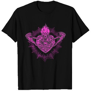 Discover Sacred Heart Claddagh Symbol Pink T Shirts