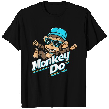 Discover Cool Monkey Do – Fun Cartoon Streetwear Design T Shirts