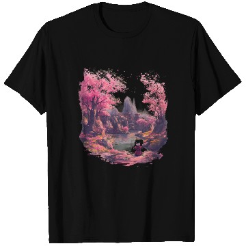 Discover Meditative Cherry Blossoms Idyll Zen Nature Asian T Shirts