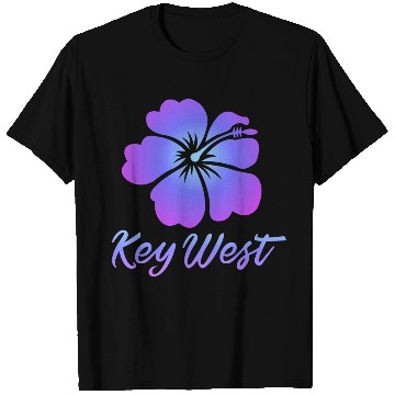 Discover Key West Tropical Flower T Shirts