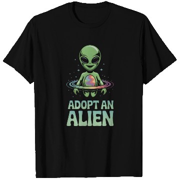 Discover Adopt An Alien Funny Alien Lover Gifts T Shirts