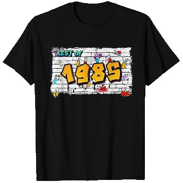 Discover Best of 1985 Graffiti – 40 Years of Neon Nostalgia T Shirts