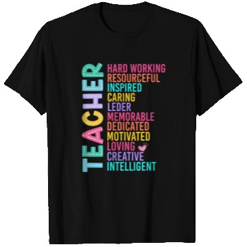Discover TEACHER APPRECIATION Colourful Inspirational Words T Shirts