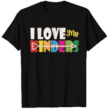 Discover I Love My Kinders Colorful Teacher Appreciation Te T Shirts