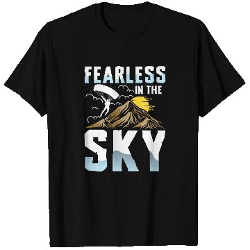 Discover Fearless in the Sky Paragliding Enthusiast Design T Shirts
