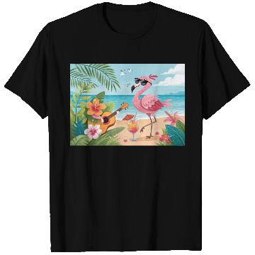Discover Tropical flamingo party T Shirts