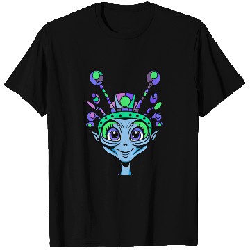 Discover Cute Alien Wearing a Funny Hat T Shirts