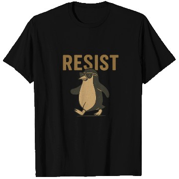 Discover Resist Penguin Activism - Funny Protest Graphic T Shirts