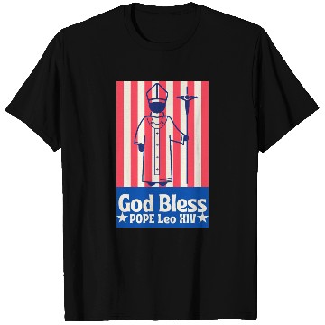 Discover Pope Leo XIV, Historic First American Pope T Shirts