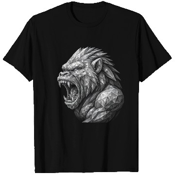 Discover Fierce Geometric angry monkey T Shirts
