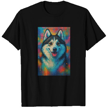 Discover Energetic Husky Splash T Shirts