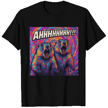 Discover AHHHHHHH!!! – Screaming Marmots Go Psychedelic T Shirts