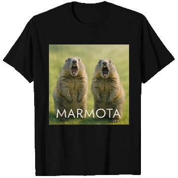 Discover Double Screaming Marmots – Echo of Surprise T Shirts