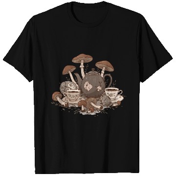 Discover Mushroom Tea Party T Shirts