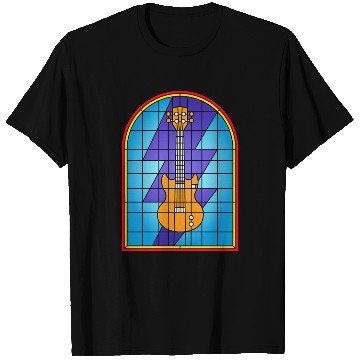 Discover Stained Glass Art Electric Guitar T Shirts