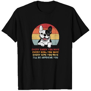 Discover French Bulldog Funny Watching You Snack Parody T Shirts