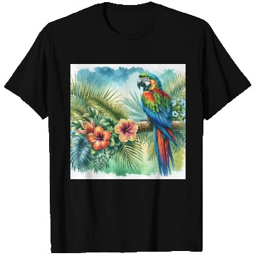 Discover Majestic Macaw Parrot T Shirts
