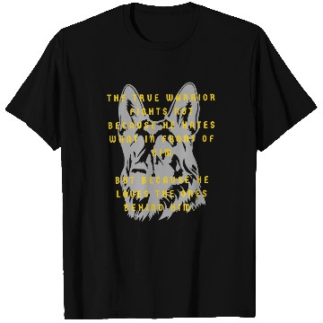 Discover True Warrior German Shepherd , Loyal Defender T Shirts