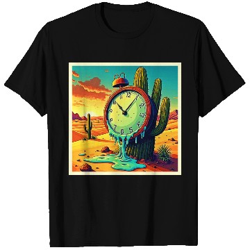 Discover Desert Time Melts Away Clock T Shirts