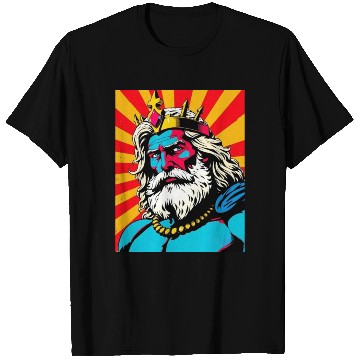 Discover Bold Pop Art Zeus – Colorful Greek God Illustratio T Shirts