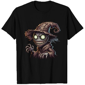Discover Evil Scarecrow Witch – Creepy Halloween Horror T Shirts