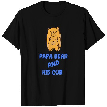 Discover Papa bear and his cub - Father's Day T Shirts