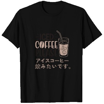 Discover Minimal Iced Coffee Please T Shirts