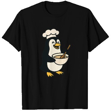 Discover Adorable Cooking Penguin Chef T Shirts