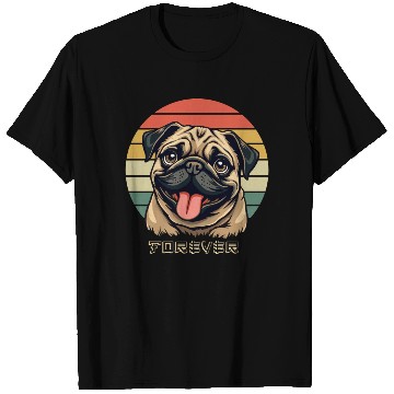 Discover Love Pug Forever – Cute Pug Lover Design T Shirts