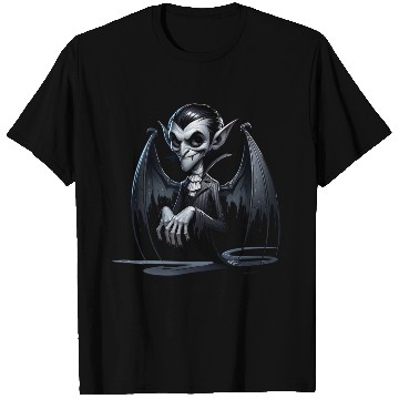 Discover Elegant Vampire Spirit – Creepy Bat-Winged Phantom T Shirts