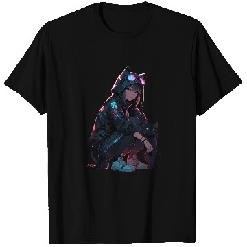 Discover Cyberpunk Catgirl T Shirts