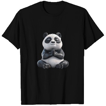 Discover Meditating Panda Zen Vibes Relaxation Charm T Shirts