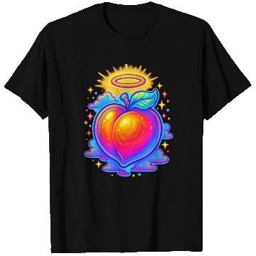 Discover Neon peach divine T Shirts