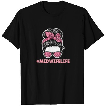 Discover Midwife Life Leopard Print Style T Shirts