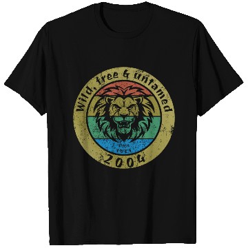Discover 21st birthday Wild, free & untamed since 07/2004 T Shirts