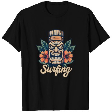 Discover Tiki Surfing Vibes - Hawaii Feeling Pure T Shirts