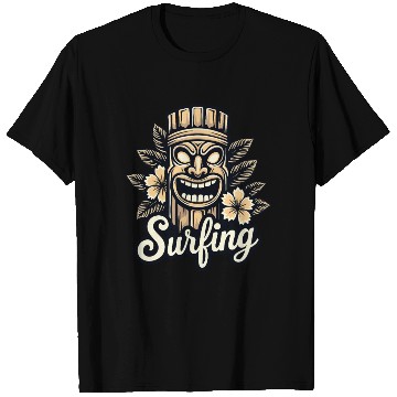 Discover Tiki Surfing Vibes - Hawaii Feeling Pure T Shirts