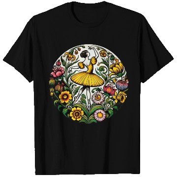 Discover Yellow Ballerina T Shirts