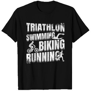 Discover Triathlon Swim Run Cycle T Shirts