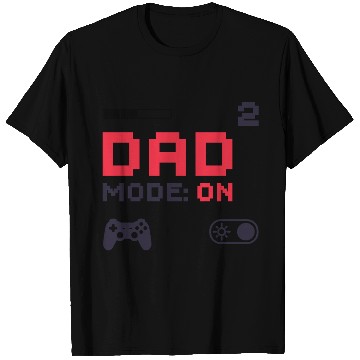 Discover Dad Mode On Retro Gamer Dad Pixel Art Design T Shirts