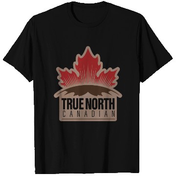 Discover T Shirts Artwork True North Canadian Dark styles