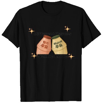 Discover Cute Korean Strawberry and Banana Milk Design T Shirts