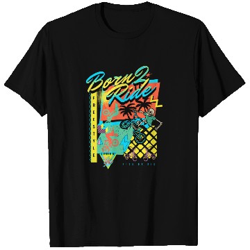Discover Born 2 Ride - freestyle Bike 90s Retro Design T Shirts