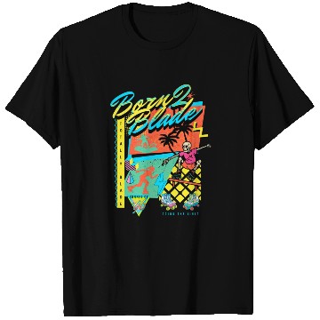 Discover Born 2 Blade 90s Nostalgia Design T Shirts