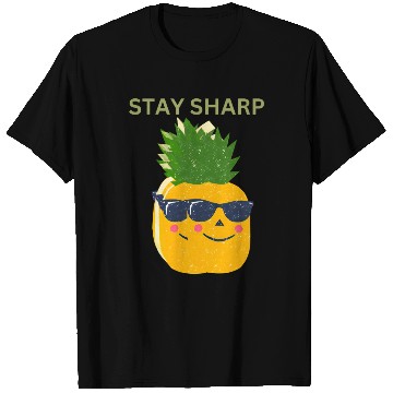 Discover “Stay Sharp” (Pineapple with Sunglasses) T Shirts
