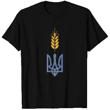 Discover Ukraine Trident Wheat Symbol Ukrainian Heritage T Shirts