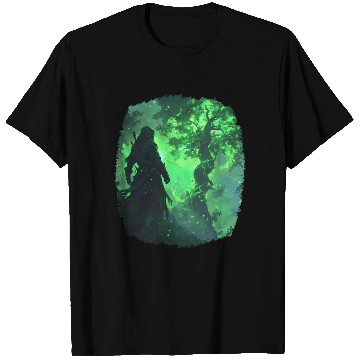 Discover Mystical Scene With A Green Powerful Tree T Shirts