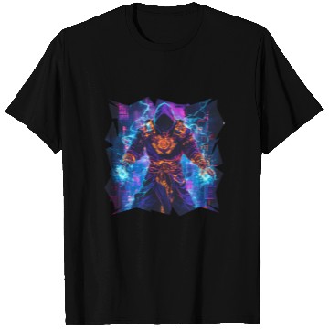 Discover Bright Magician With Energy Aura In Neon Colors T Shirts