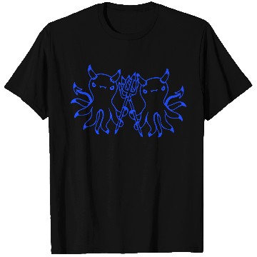 Discover 2 octopus devil hell team friends satan evil sweet T Shirts